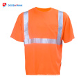 Short Sleeve Fashion Design Wholesale Cheap Safety Tape Hi Vis 100% Cotton Reflective T-shirt